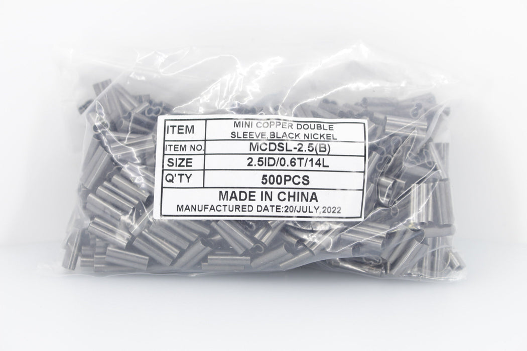 Diamond Mini Copper Double Sleeves - Cable Crimps EZ-K