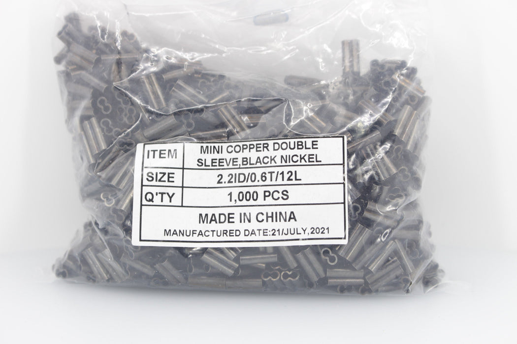 Diamond Mini Copper Double Sleeves - Cable Crimps EZ-K