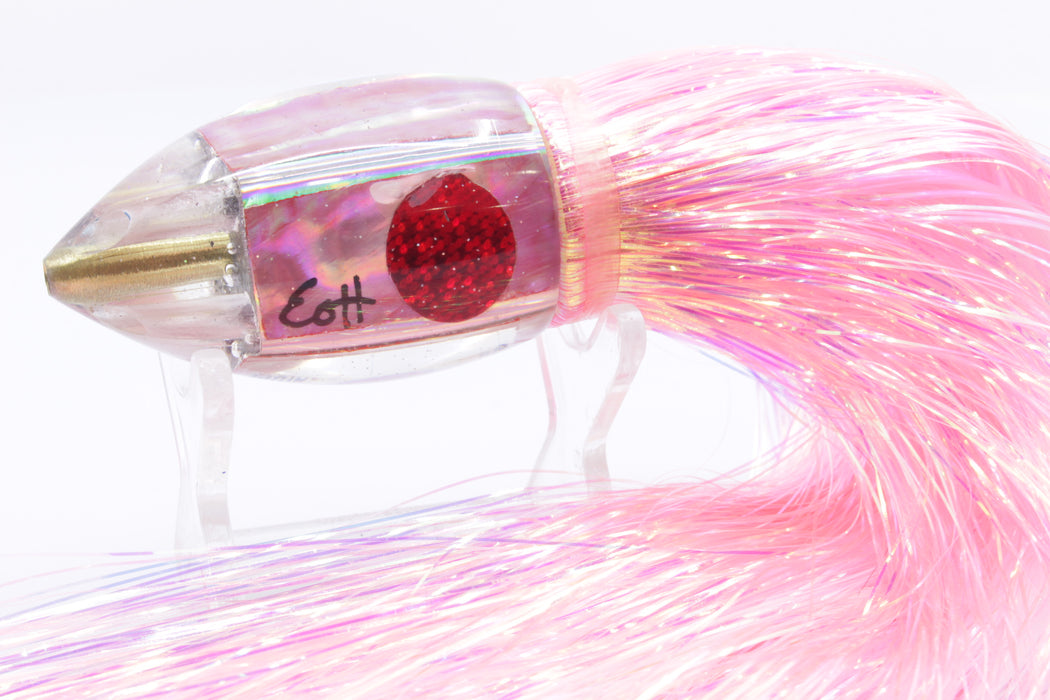 Marlin Magic Lures Pink MOP Jumbo Jetted Teardrop AP Bullet 9" 5.2oz Flashabou Pinky