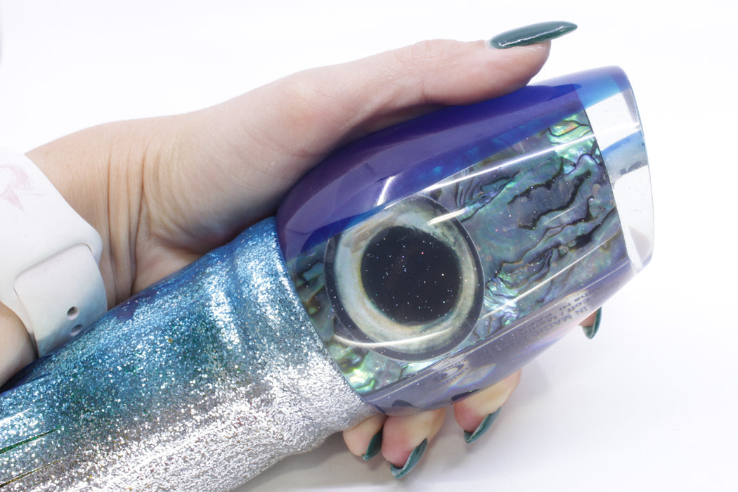 Marlin Magic Paua Shell Blue Back Papa Joe 16" 19oz Skirted Pink Line-Blue-Silver