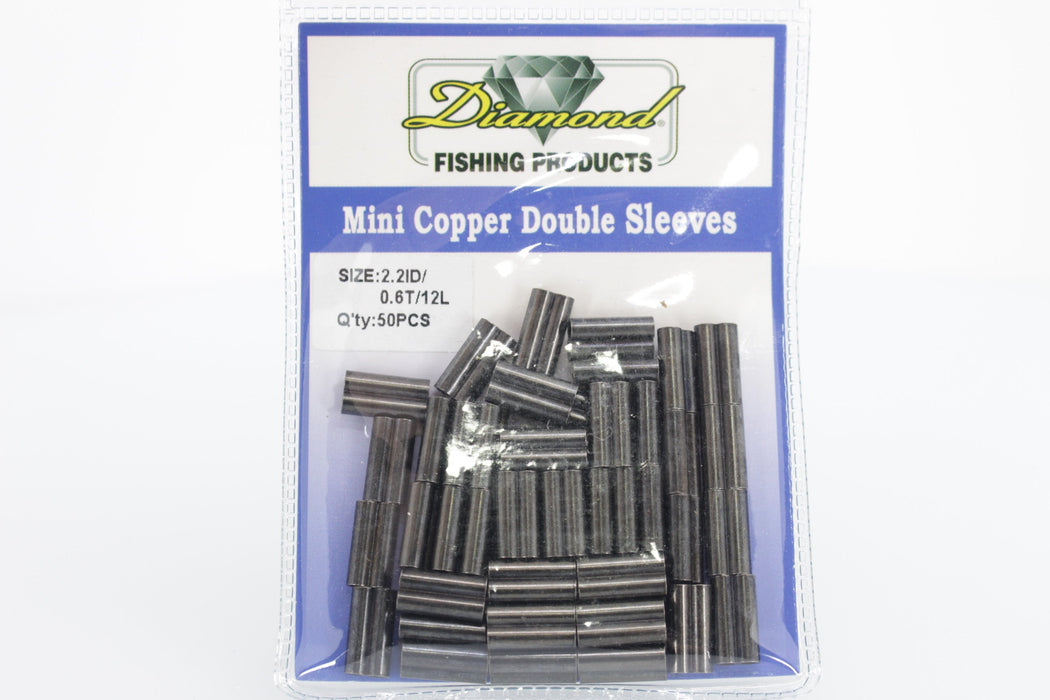 Diamond Mini Copper Double Sleeves - Cable Crimps EZ-K