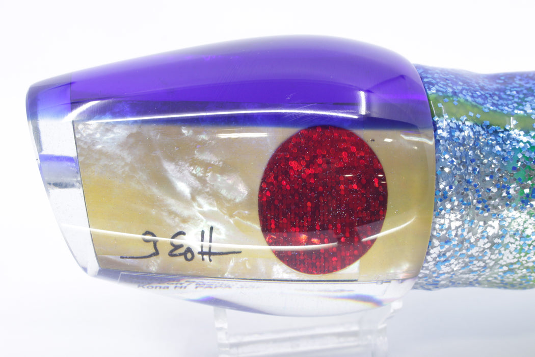 Marlin Magic Golden MOP Blue Back Papa Joe 16" 19oz Skirted Blue-Silver/Green