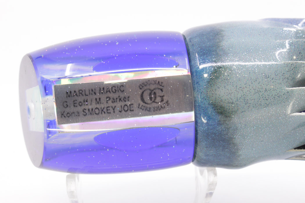 Marlin Magic White Awabi Blue Back Taxi Eyes Smokey Joe 12" 8.5oz Fire Tailz Vinyl