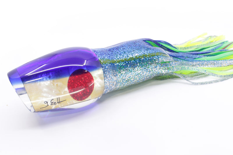 Marlin Magic Golden MOP Blue Back Papa Joe 16" 19oz Skirted Blue-Silver/Green