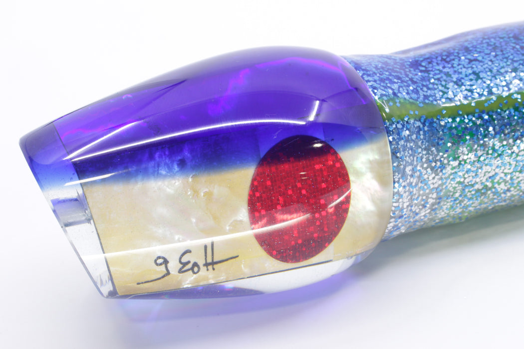 Marlin Magic Golden MOP Blue Back Papa Joe 16" 19oz Skirted Blue-Silver/Green