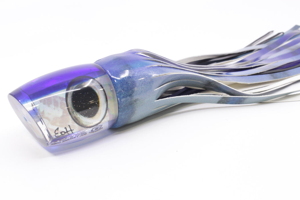 Marlin Magic White Awabi Blue Back Taxi Eyes Smokey Joe 12" 8.5oz Fire Tailz Vinyl