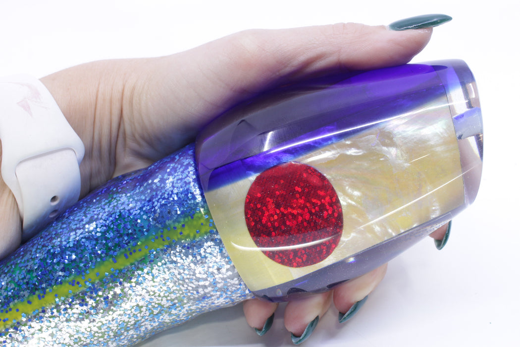 Marlin Magic Golden MOP Blue Back Papa Joe 16" 19oz Skirted Blue-Silver/Green