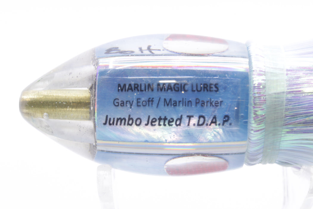 Marlin Magic Lures Blue MOP Jumbo Jetted Teardrop AP Bullet 9" 5.2oz Flashabou