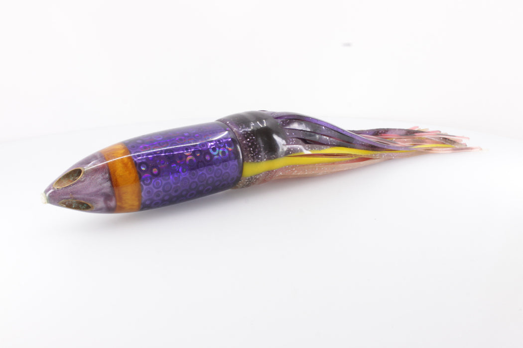 Z-Lures Custom Purple-Gold Pearl Tip 4-Hole Bullet 12" 13.7oz New Pre-Owned