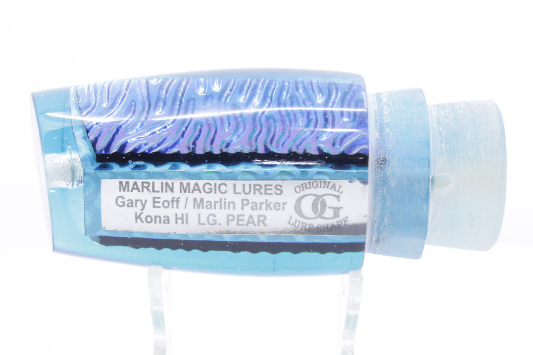 Marlin Magic Ice Blue-Akule Lava Blue Back No Eyes Large Pear 12" 7.6oz