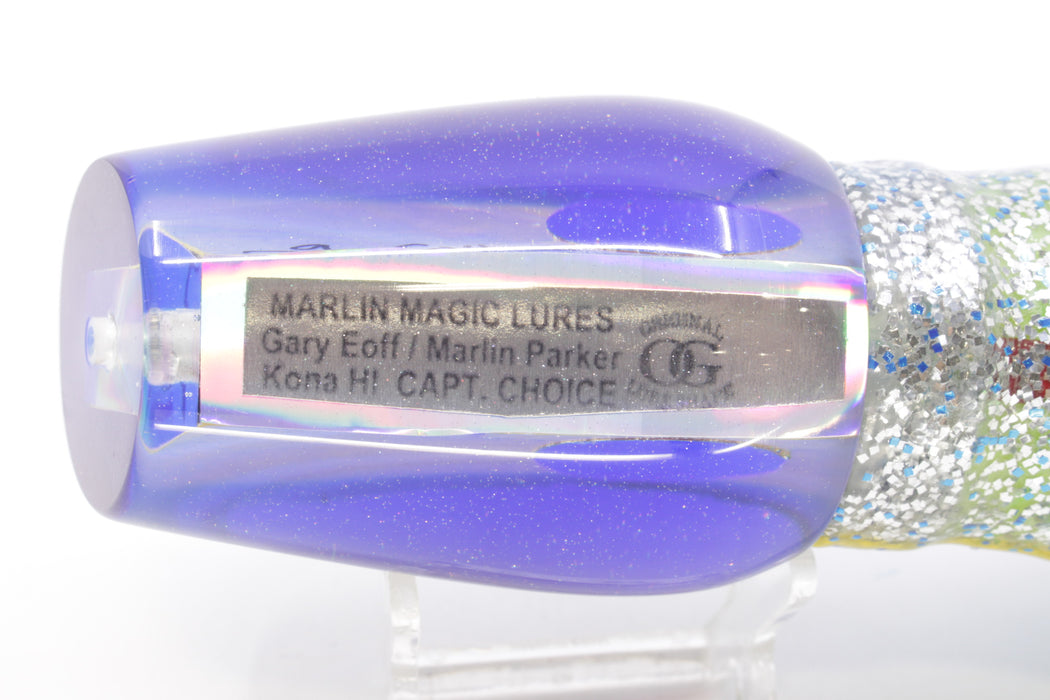 Marlin Magic Golden MOP Blue Back Red Eyes Captain's Choice 14" 12.5oz Skirted