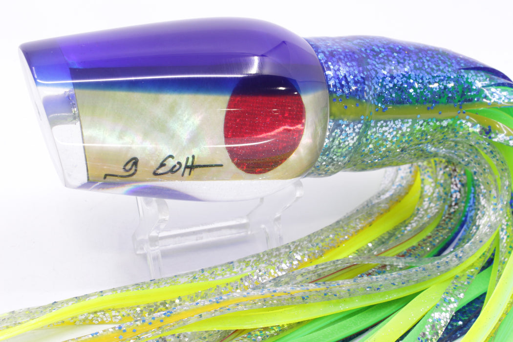 Marlin Magic Golden MOP Blue Back Red Eyes Captain's Choice 14" 12.5oz Skirted