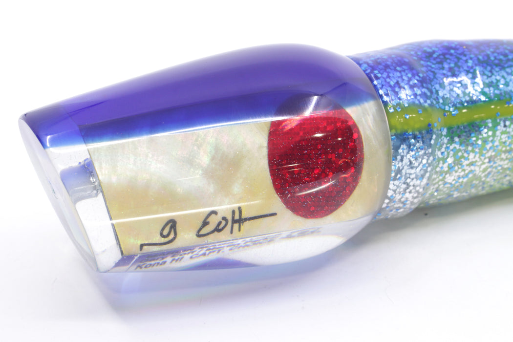 Marlin Magic Golden MOP Blue Back Red Eyes Captain's Choice 14" 12.5oz Skirted