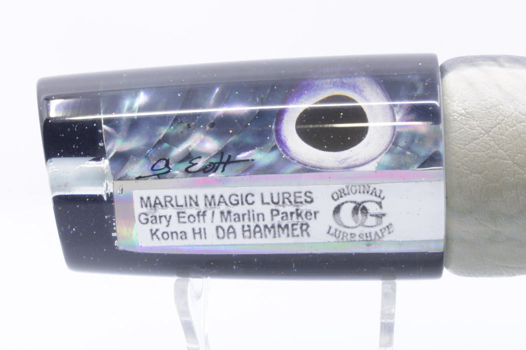 Marlin Magic Lures Blue-Purple Abalone Black Back Da Hammer 14" 11oz ALV Ballyhoo