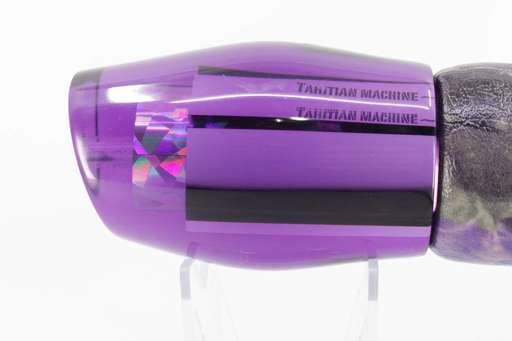 Aloha Lures Purple Mirrored Silver Rainbow Tahitian Machine 14" 11.3oz ALV Skipjack