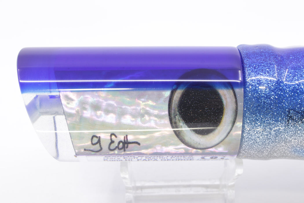 Marlin Magic White Awabi Blue Back Taxi Eyes Papa George 12" 11oz Skirted Blue-Silver