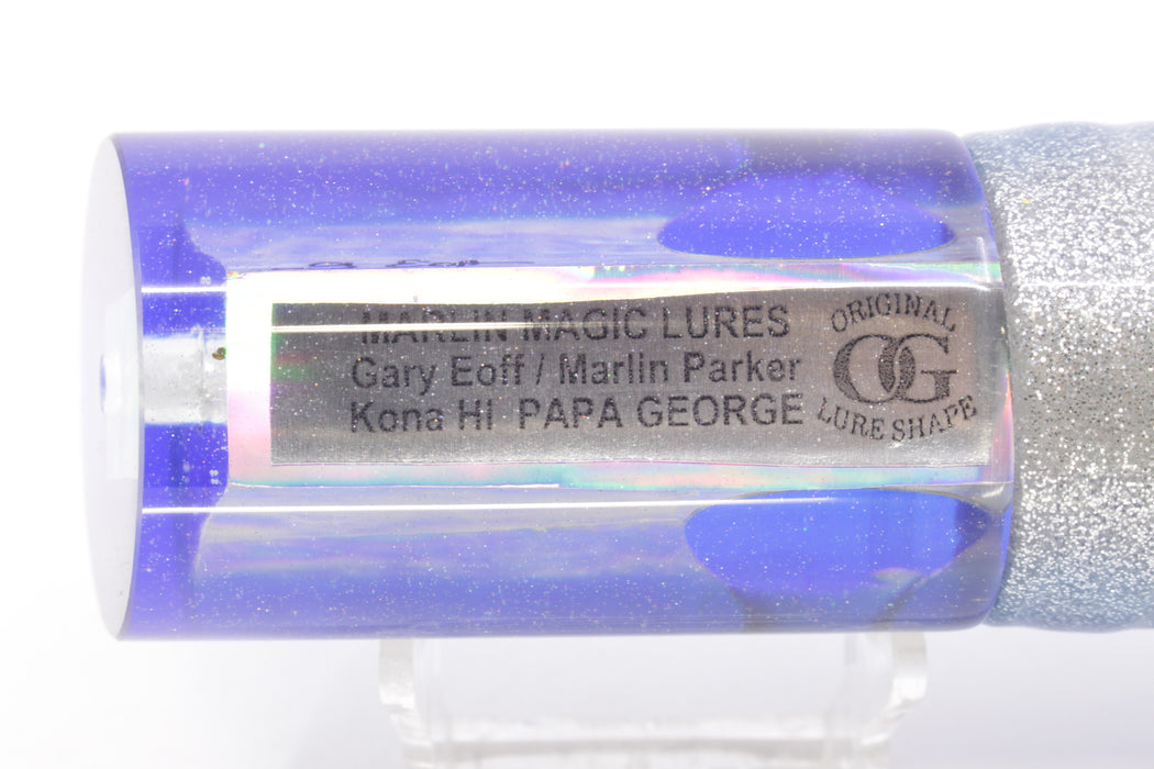 Marlin Magic White Awabi Blue Back Taxi Eyes Papa George 12" 11oz Skirted Blue-Silver