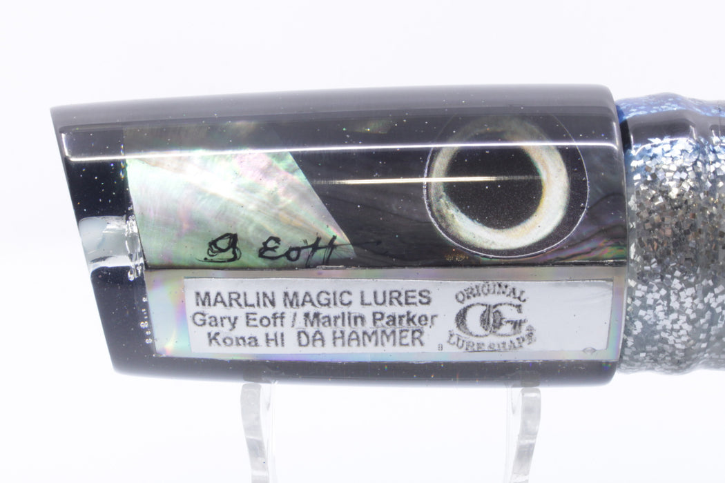 Marlin Magic Lures Tahitian MOP Black Back Taxi Eyes Da Hammer 14" 12.5oz Skirted