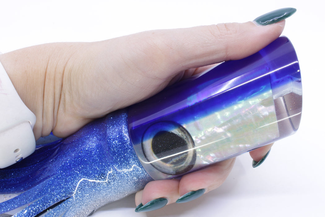 Marlin Magic White Awabi Blue Back Taxi Eyes Papa George 12" 11oz Skirted Blue-Silver