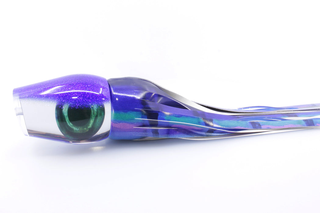 Moyes Lures Mirrored Blue Glittered Back Sumo Teaser 26.3oz Fired Up Vinyl Blueberry