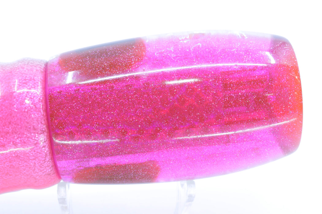 Coggin Lures Diamond Dichro Pink Back 4-Hole Maui Plunger Invert 14" 11.5oz Skirted