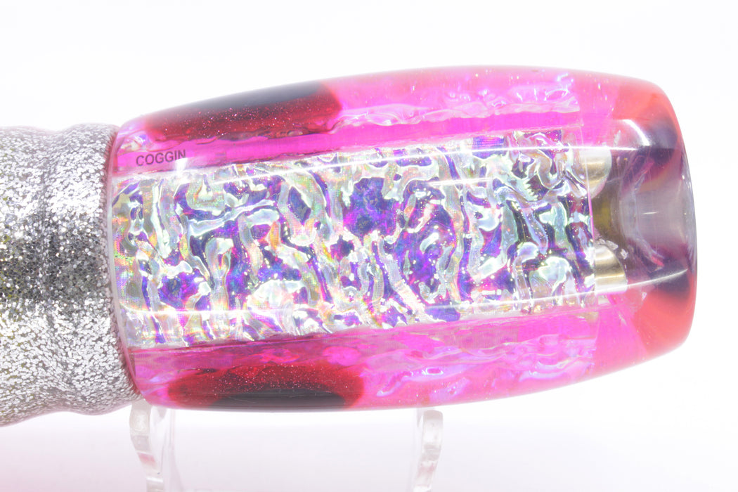 Coggin Lures Diamond Dichro Pink Back 4-Hole Maui Plunger Invert 14" 11.5oz Skirted