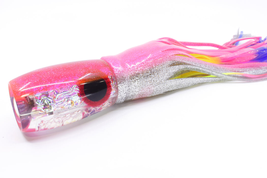 Coggin Lures Diamond Dichro Pink Back 4-Hole Maui Plunger Invert 14" 11.5oz Skirted
