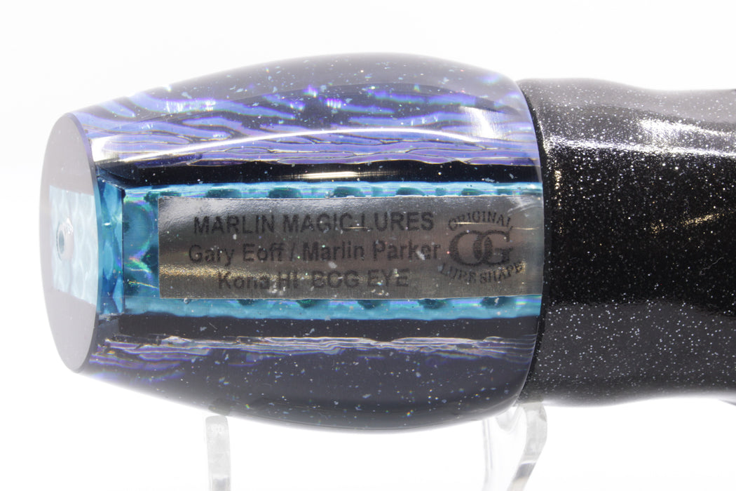 Marlin Magic Ice Blue-Akule Lava Black Back Bog Eye 14" 9.5oz Vinyl Black