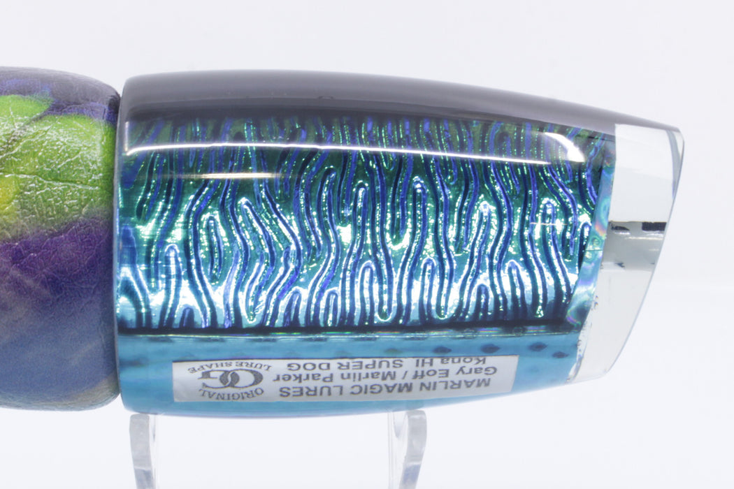 blue dog fishing lures Marlin Magic Lures Blue-Green Lava Black Back Super Dog 16" 14oz ALV Y — GZ Lures Big Game Supply