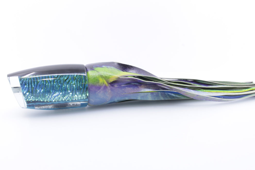 Marlin Magic Lures Blue-Green Lava Black Back Super Dog 16" 14oz ALV Yellowfin