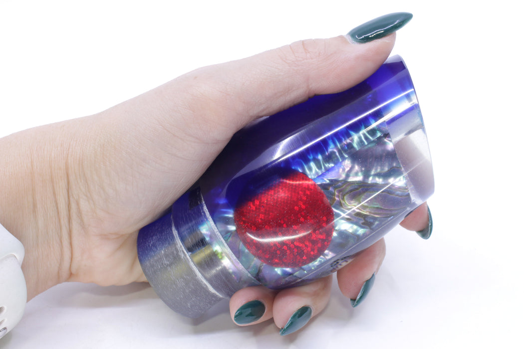 Marlin Magic Blue-Purple Abalone Blue Back Red Eyes Hibby 14" 8oz