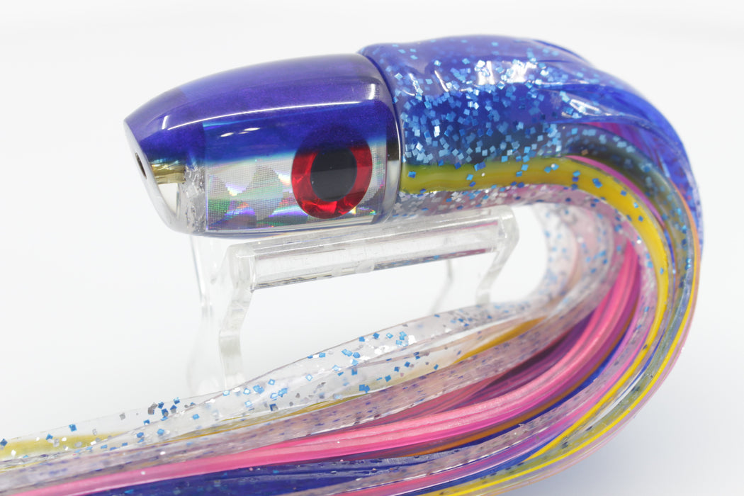 Tom Futa Lures(?) Silver Starburst Blue-Pink Back Paniolo 9 3.7oz