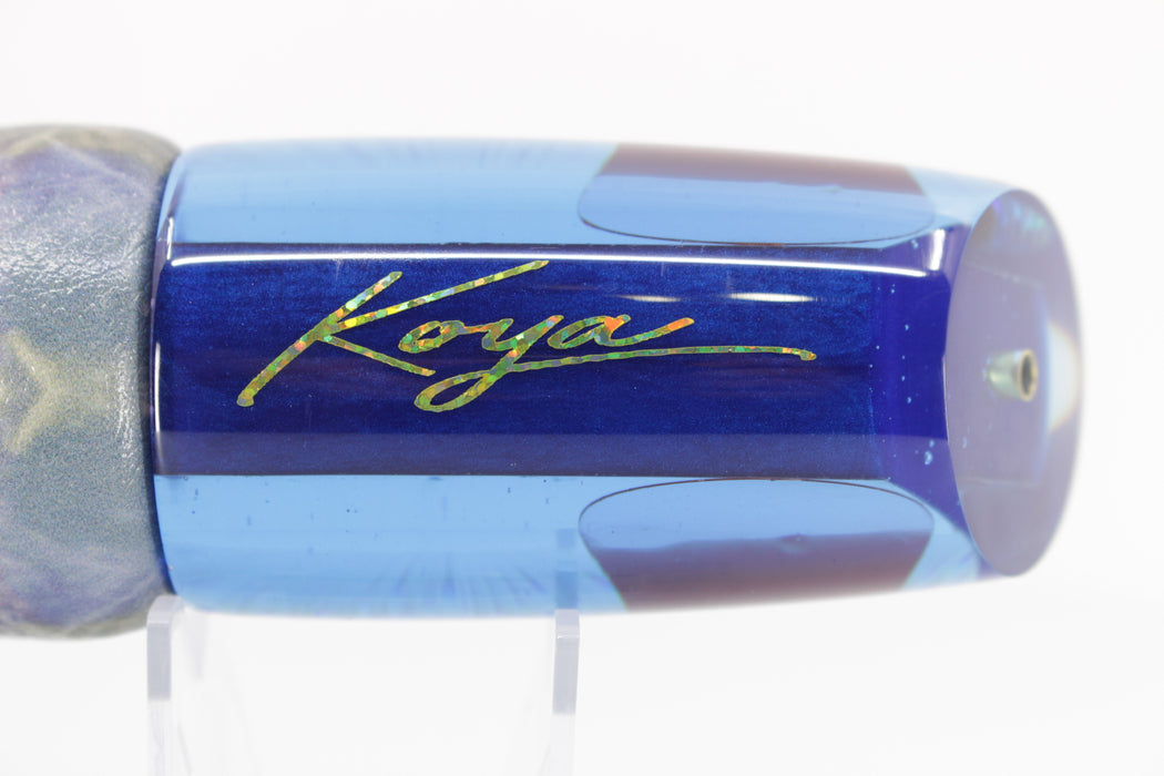 Koya Lures Blue Rainbow Starburst Medium Poi Dog 14" 10oz ALV Vinyl Skipjack
