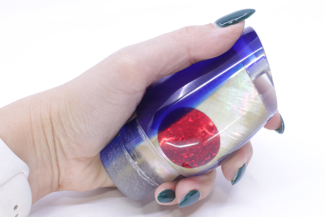 Marlin Magic Golden MOP Blue Back Red Eyes Hibby 14" 8oz