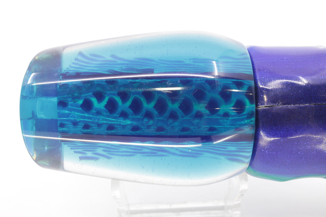 Marlin Magic Ice Blue-Akule Lava Blue Back Hibby 14" 11oz Fire Tailz Vinyl Blueberry