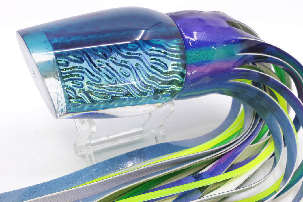 Marlin Magic Ice Blue-Akule Lava Blue Back Hibby 14" 11oz Fire Tailz Vinyl Blueberry