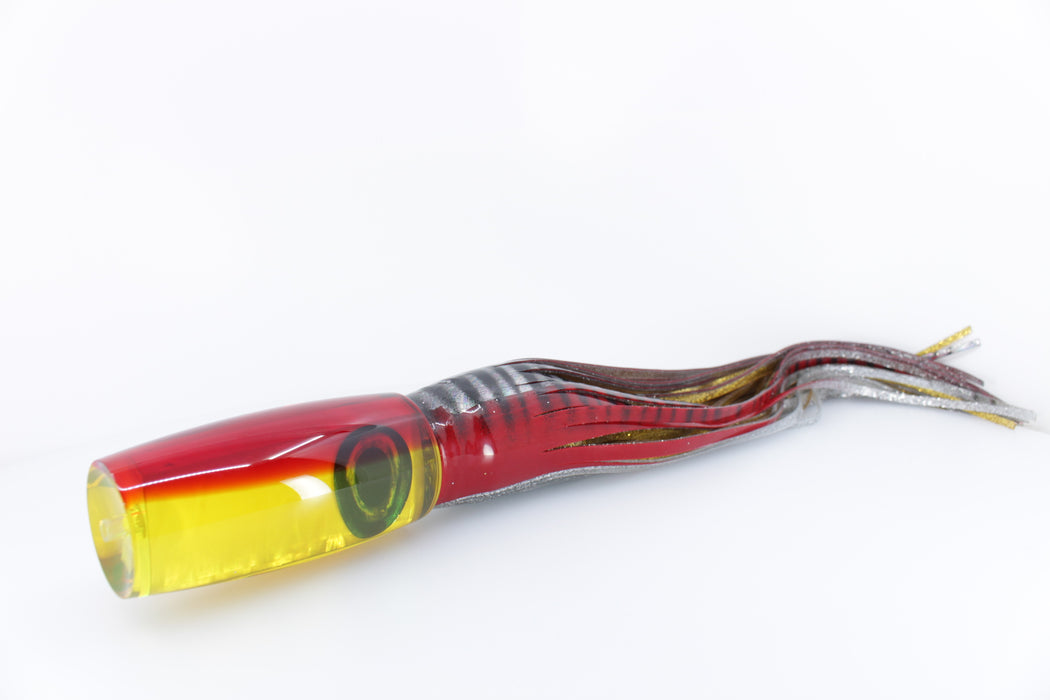 Moyes Lures Bleeding Mackerel Yellow MOP Red Back XL Shotgun 14" 12oz Skirted #2