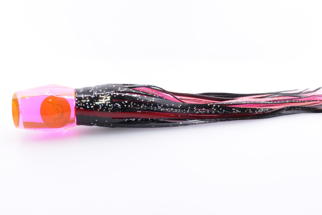 Bonze Lures Fluorescent Pink Mirrored Red Eyes Trojan 10" 5.5oz Black/Pink