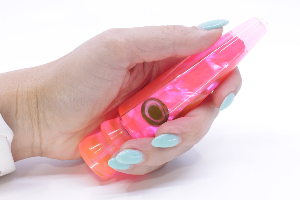 Moyes Lures Fluorescent Pink MOP Taxi Eyes Ono Rocket 9" 5oz GZE