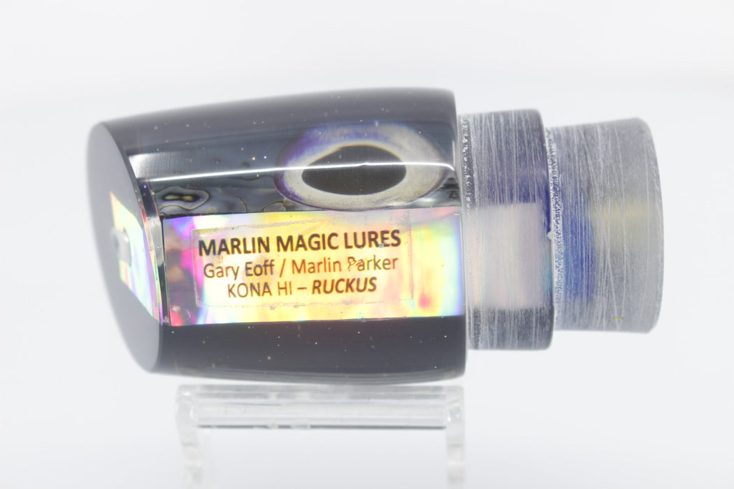 Marlin Magic Blue-Purple Abalone Black Back Taxidermy Eyes Ruckus 12" 7.2oz