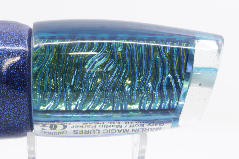 Marlin Magic Ice Blue-Akule Lava Blue Back Large Pear 12" 11oz Vinyl Dark Blue