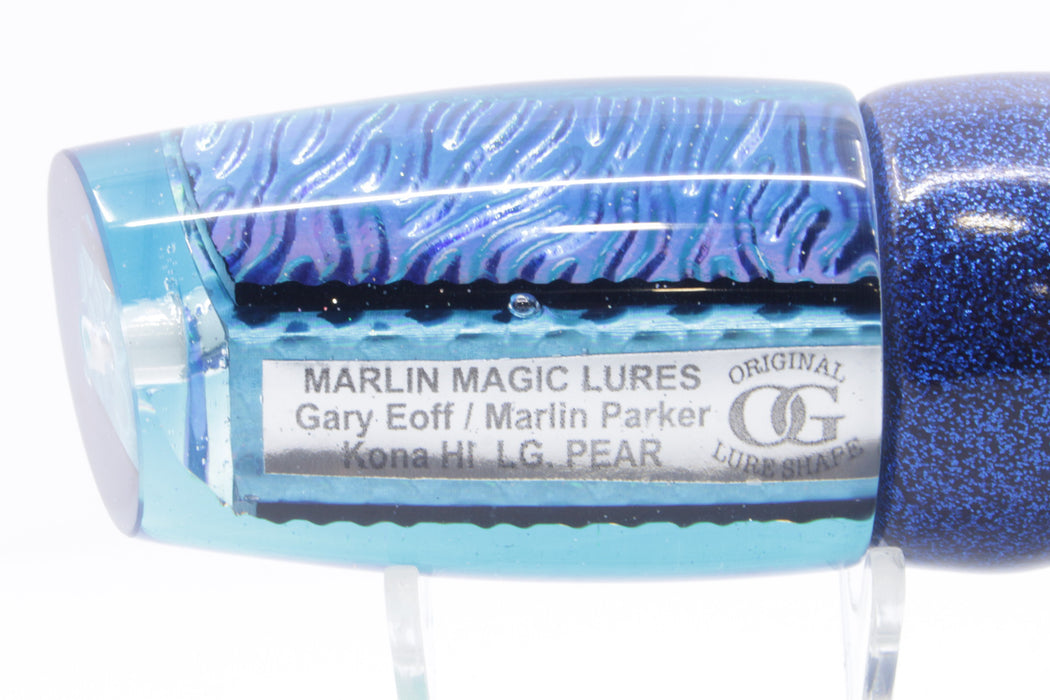 Marlin Magic Ice Blue-Akule Lava Blue Back Large Pear 12" 11oz Vinyl Dark Blue