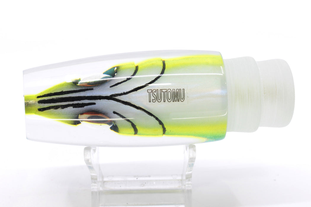 Tsutomu Lures Ice Blue-Yellow Fish Head Ante Plunger 12" 6oz