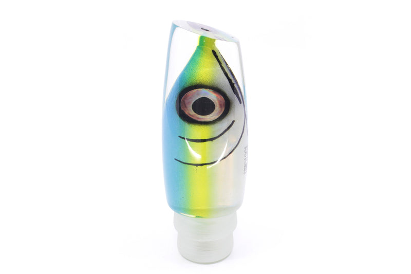 Tsutomu Lures Ice Blue-Yellow Fish Head Ante Plunger 12" 6oz
