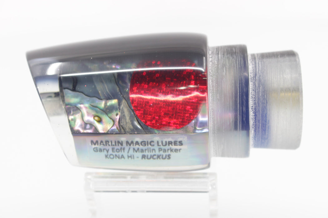 Marlin Magic Blue-Purple Abalone Shell Black Back Red Eyes Ruckus 12" 7.2oz