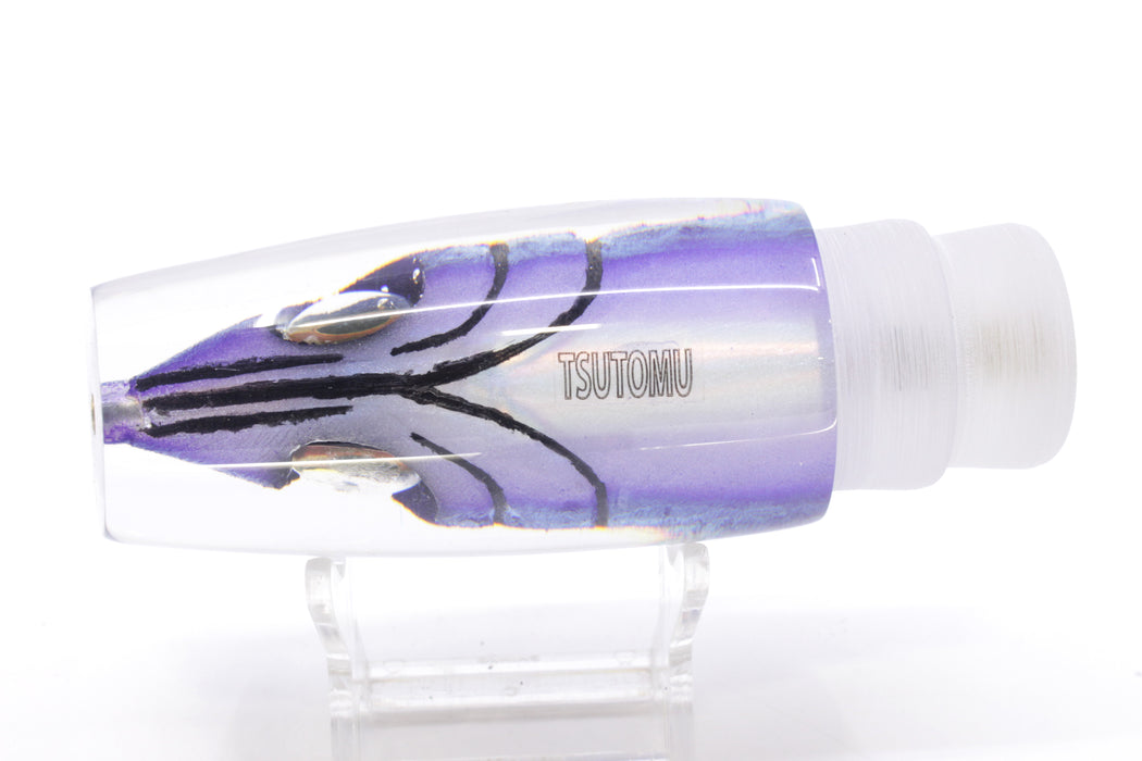Tsutomu Lures Black-Blue-Purple Fish Head Ante Plunger 12" 6oz