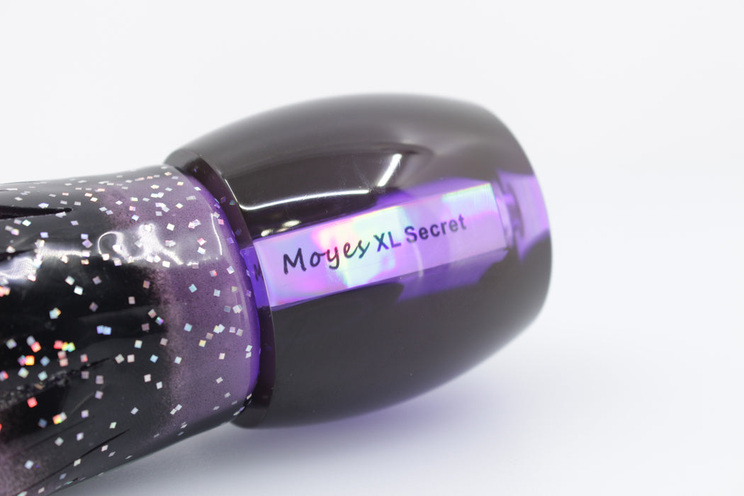 Moyes Lures Purple MOP Black Back XL Secret 14" 9oz Skirted