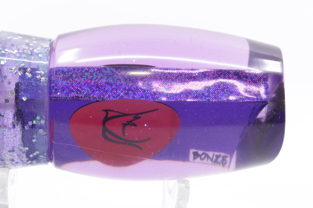 Bonze Lures Purple Rainbow Red Eyes ATM 10" 6oz Ice Blue/Purple Aurora