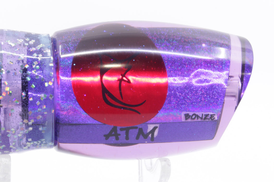 Bonze Lures Purple Rainbow Red Eyes ATM 10" 6oz Ice Blue/Purple Aurora