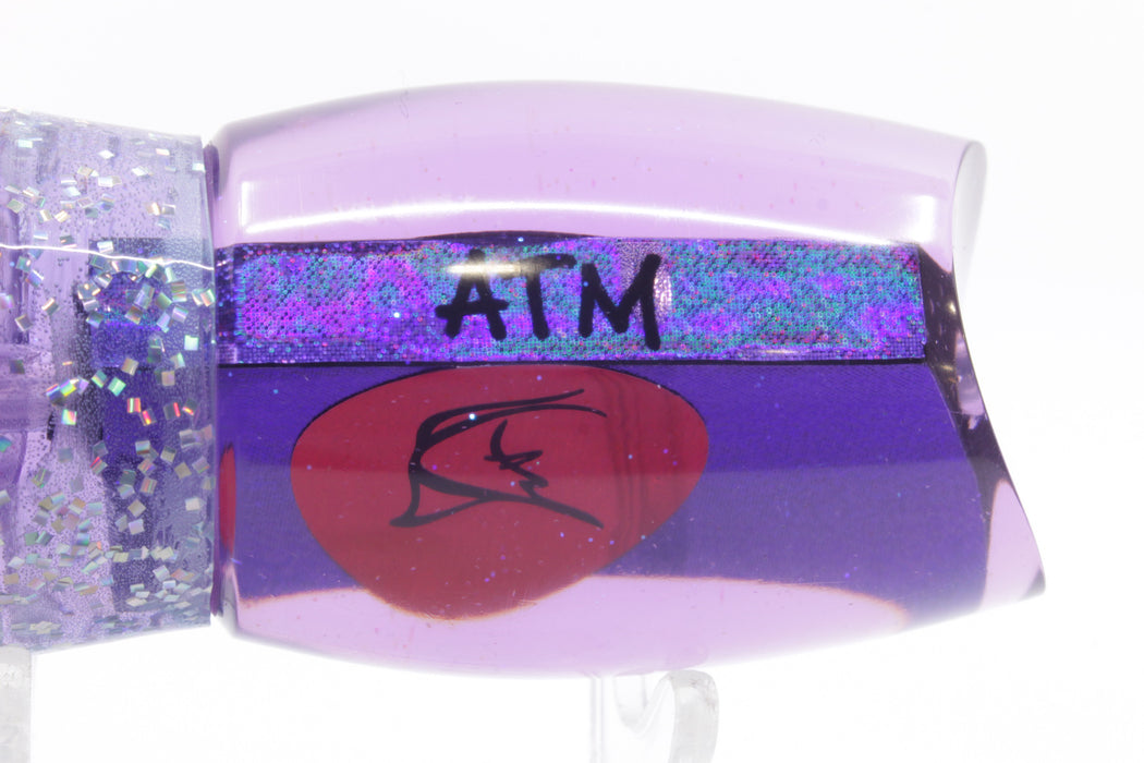 Bonze Lures Purple Rainbow Red Eyes ATM 10" 6oz Ice Blue/Purple Aurora